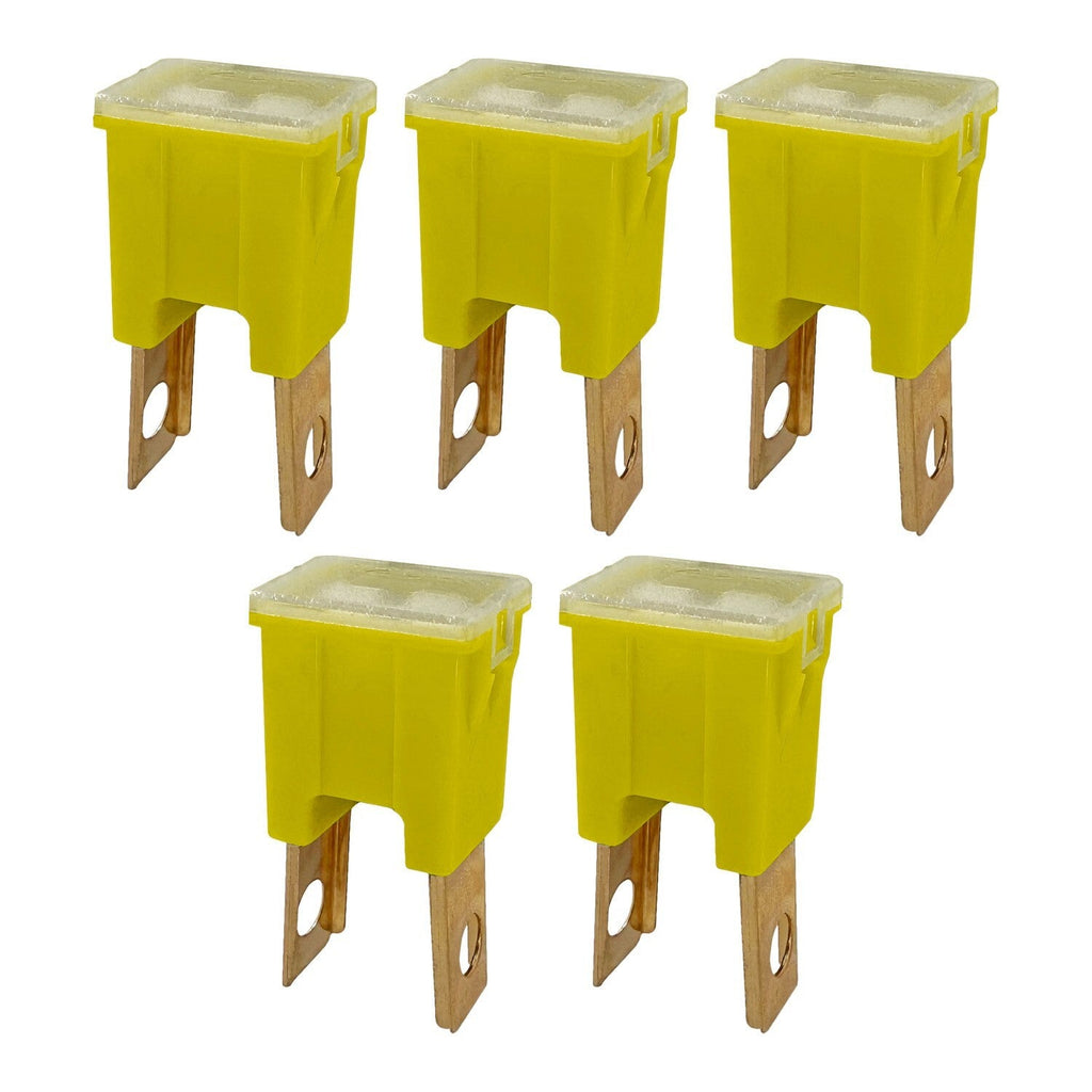60A Straight Male Fuse Cartridge FLM PAL Auto Link for Car Truck RV SUV 5 Pack