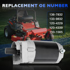 133-9832 Electric Starter Motor For Toro Timecutter Riding Mower Brush Cutter