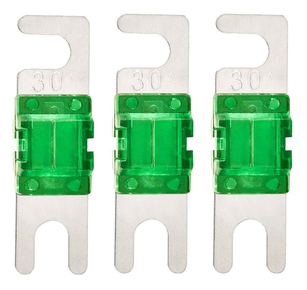 Mini ANL Fuse 30A 32V AFS Fuses For Auto Marine Stereo Audio Video 3 Pack