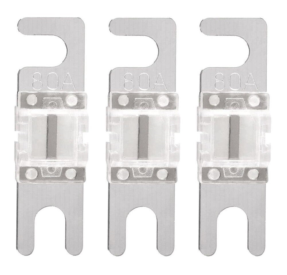 Mini ANL Fuse 80A 80 Amp 32V AFS for Auto Marine Stereo Audio Video 3 Pack