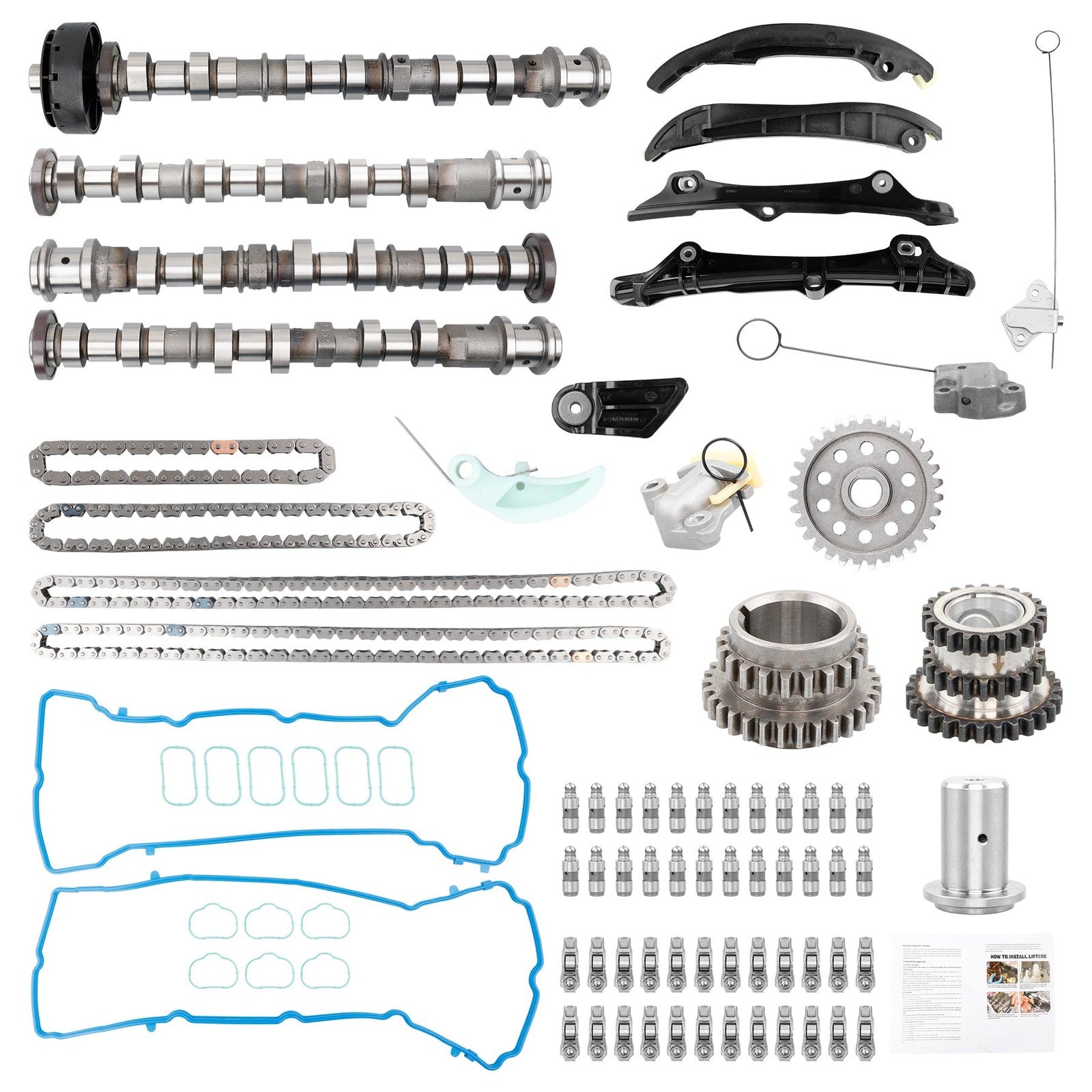 Camshafts Rockers Lifters Kit for Chrysler 200 300 Dodge Ram 3.6L V6 Pentastar