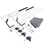 White HARDTOP STORAGE CART with COVER Hard Top for Chevrolet Corvette Mercedes