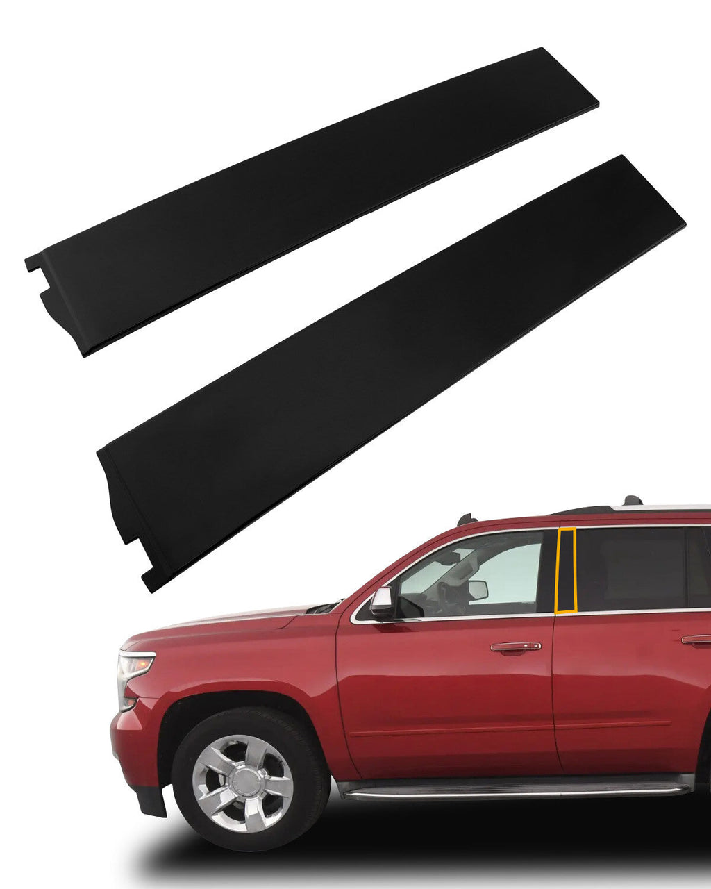 Rear B Pillar Door Trim Molding LH RH for Chevy GMC Cadillac Escalade 2015 2018