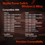 Master Power Window and Mirror Switch Control for Chevy GMC C K 1500 3500 Yukon