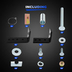 30035 58058 Fifth Wheel Mounting Rail Kit Trailer Hitch Mount Steel for Reese