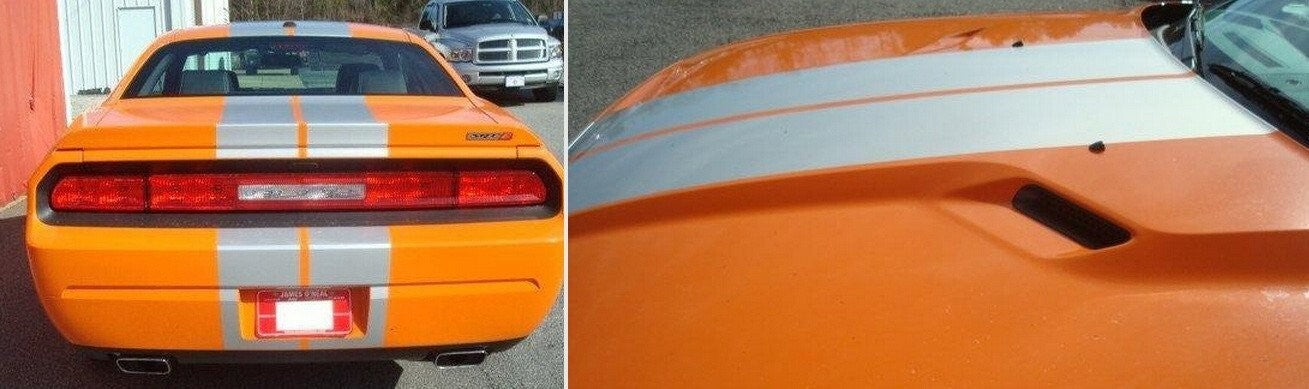 10 Inch Vinyl Rally Stripes Racing Stripe For Dodge Challenger