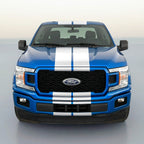 Dual 8 Inch Vinyl Rally Stripes Racing Stripe Kit for Ford F150 F-150 Bonus Kit