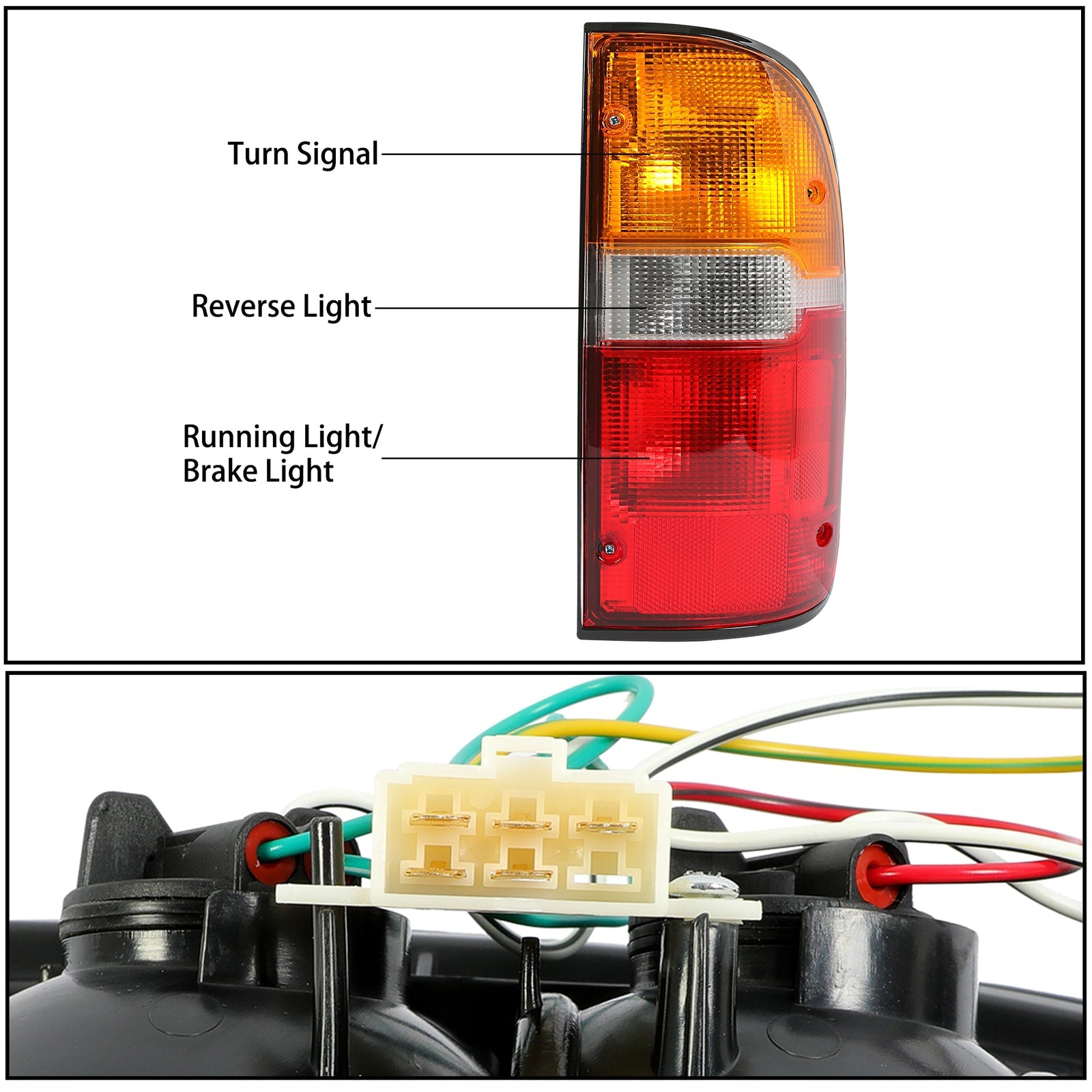 Passenger Side Tail Light Lamp With Bulb For Toyota Tacoma 1995 2000 Right DOT SAE