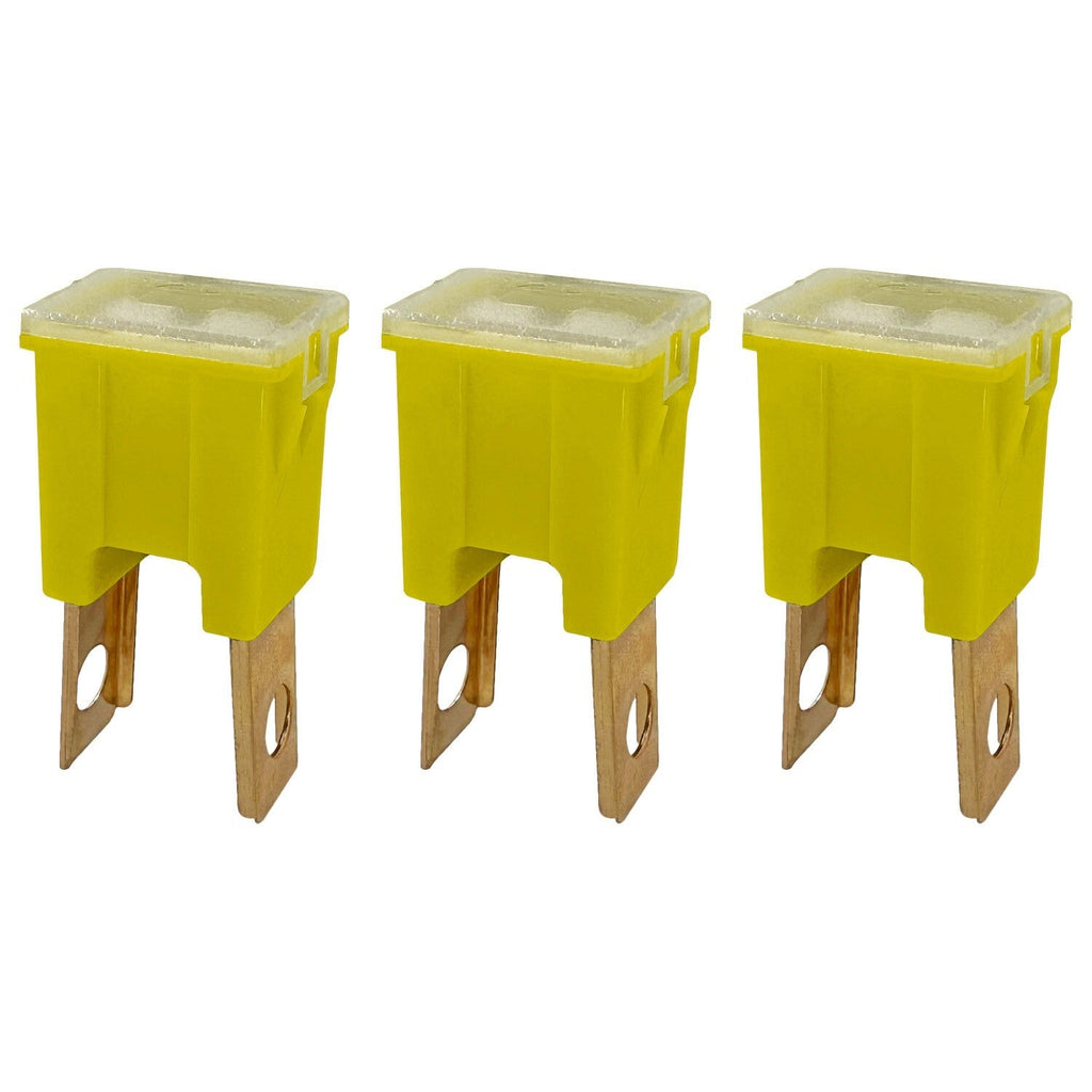 60A Straight Male Fuse Cartridge FLM PAL Auto Link for Car Truck RV SUV 3 Pack