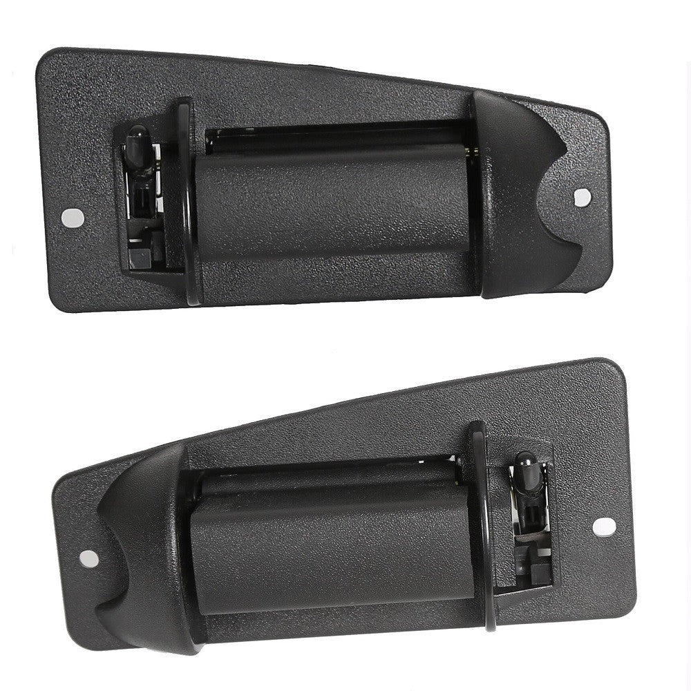 Door Handle Pair Rear Outside for 99-07 Chevy Silverado GMC Sierra Extended Cab