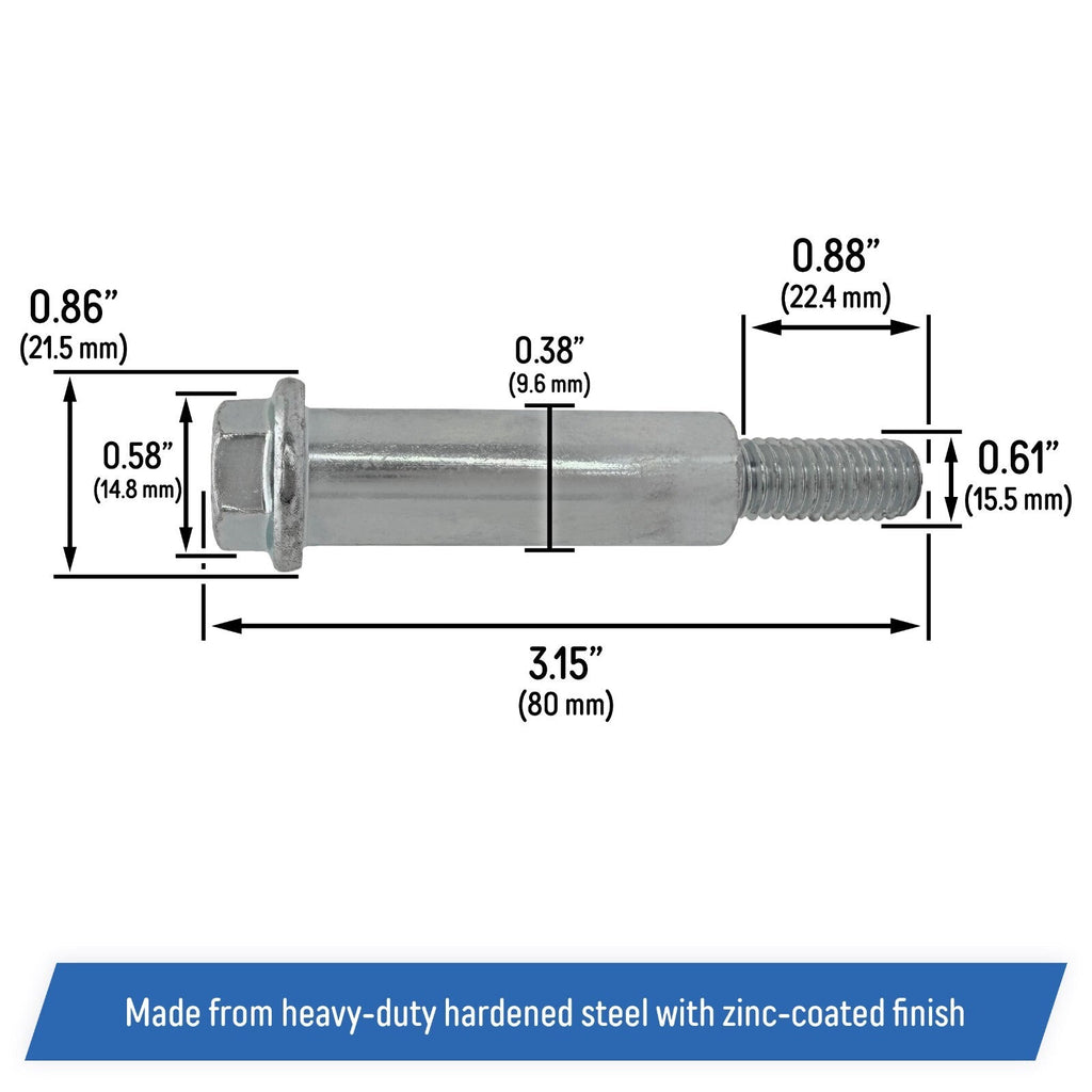 GX21012 Gauge Wheel Shoulder Bolt Screw for John Deere Ztrak Eztrak 2 Pack