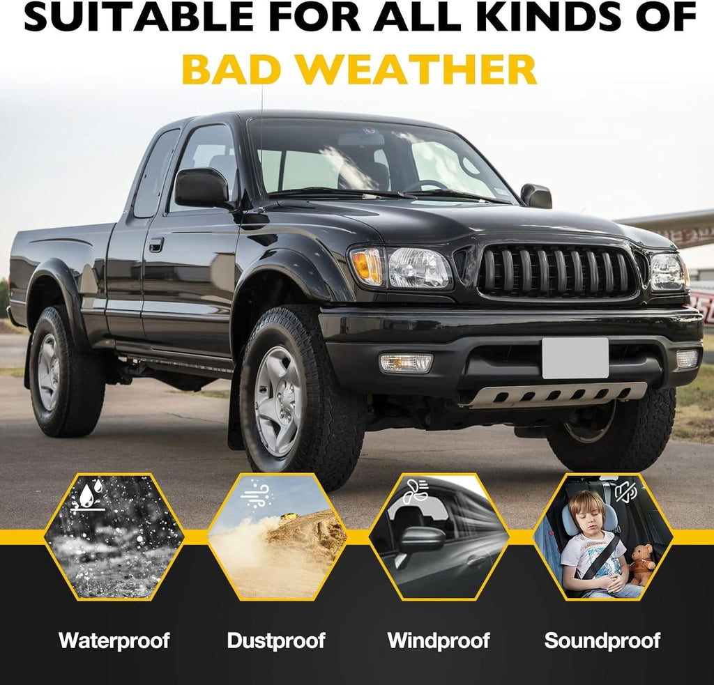 Front Weatherstrip Window Moulding Trim Seal Set for Toyota Tacoma 95 04 2 Piece