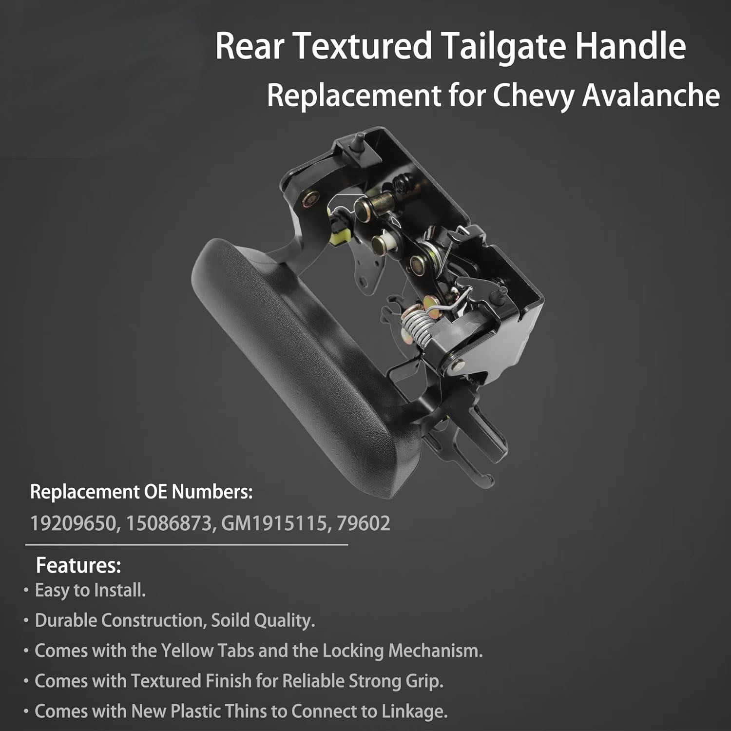 19209650 Tailgate Latch Handle Rear Liftgate for Chevy Avalanche 1500 2500 02 06