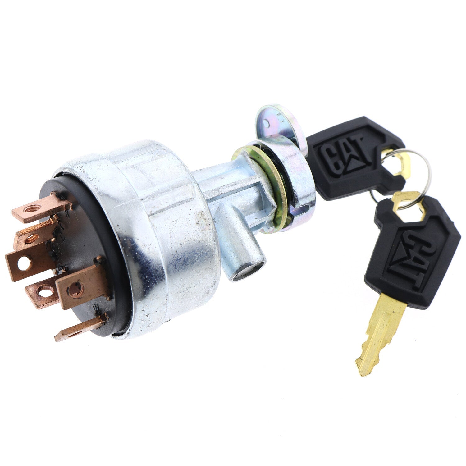 6 Terminal Ignition Switch W/ 2 key Fits Caterpillar Cat 3046 3066