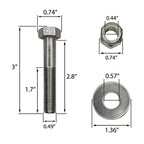 BK 1 DP 02 1729 For Jack Plate Bolt Kit For Mounting Outboard