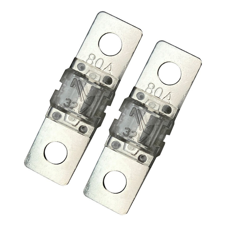 MIDI AMI Fuse 80 Amp 32V Bolt On for Auto Marine Stereo Audio Video 2 Pack
