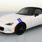 3 Inch Dual Fender Stripe Hash Mark Decal Graphic Kit for Mazda Miata