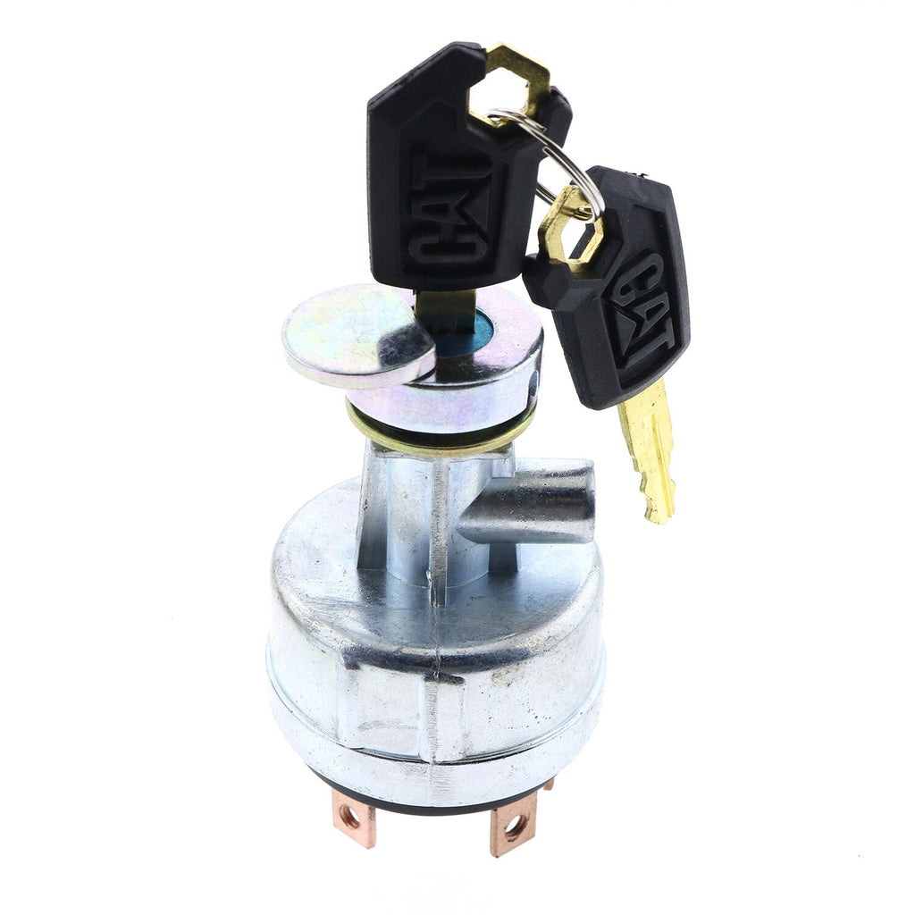 6 Terminal Ignition Switch W/ 2 key Fits Caterpillar Cat 3046 3066