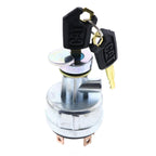 6 Terminal Ignition Switch W/ 2 key Fits Caterpillar Cat 3046 3066
