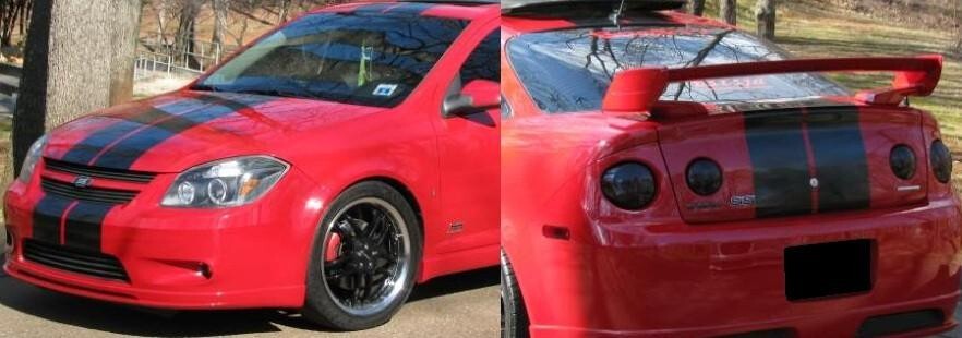 8 Inch Vinyl Rally Stripes Racing Stripe Hood Trunk Roof for Chevy Cobalt