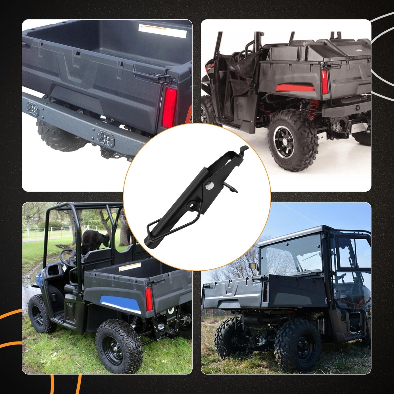 1018849 Left Hand Tailgate Latch for Polaris Ranger 800 570 500 GEM 2010 2023