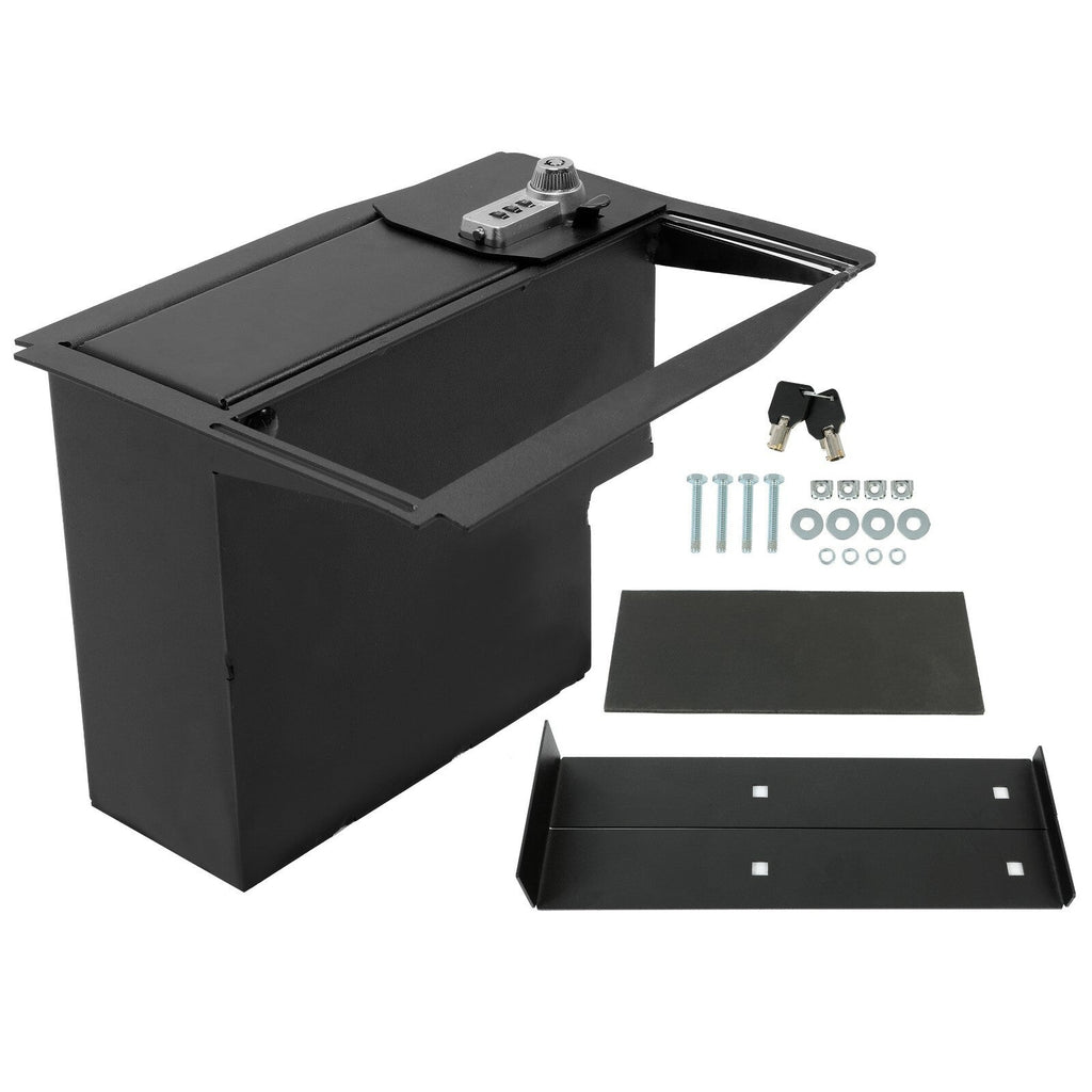 Floor Center Console Lock Safe Storage for 15 20 F150 Raptors 17 22 F250 F350