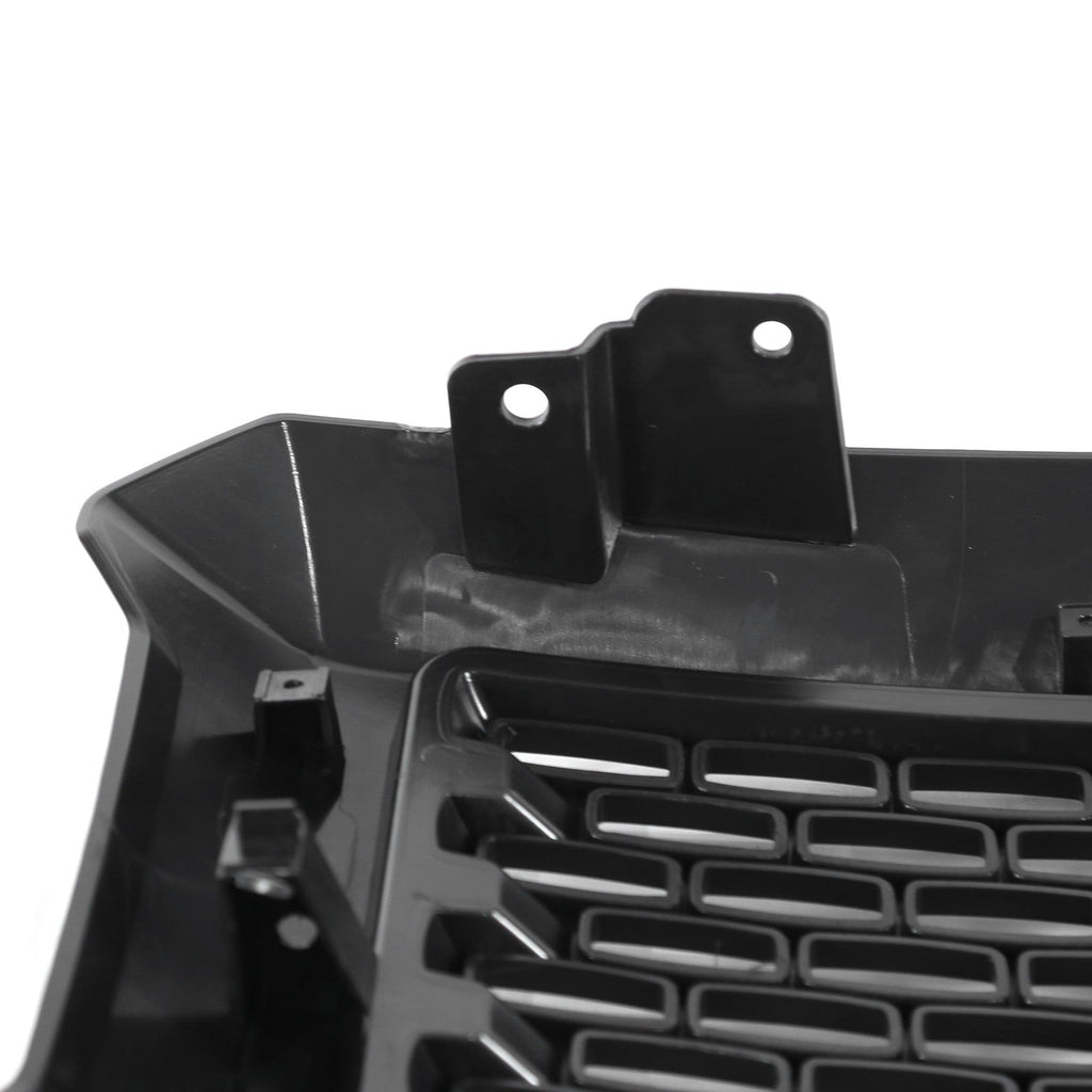 Front Upper Bumper Grille Matte Black For GMC Sierra 1500 2014 2015 Denali Style