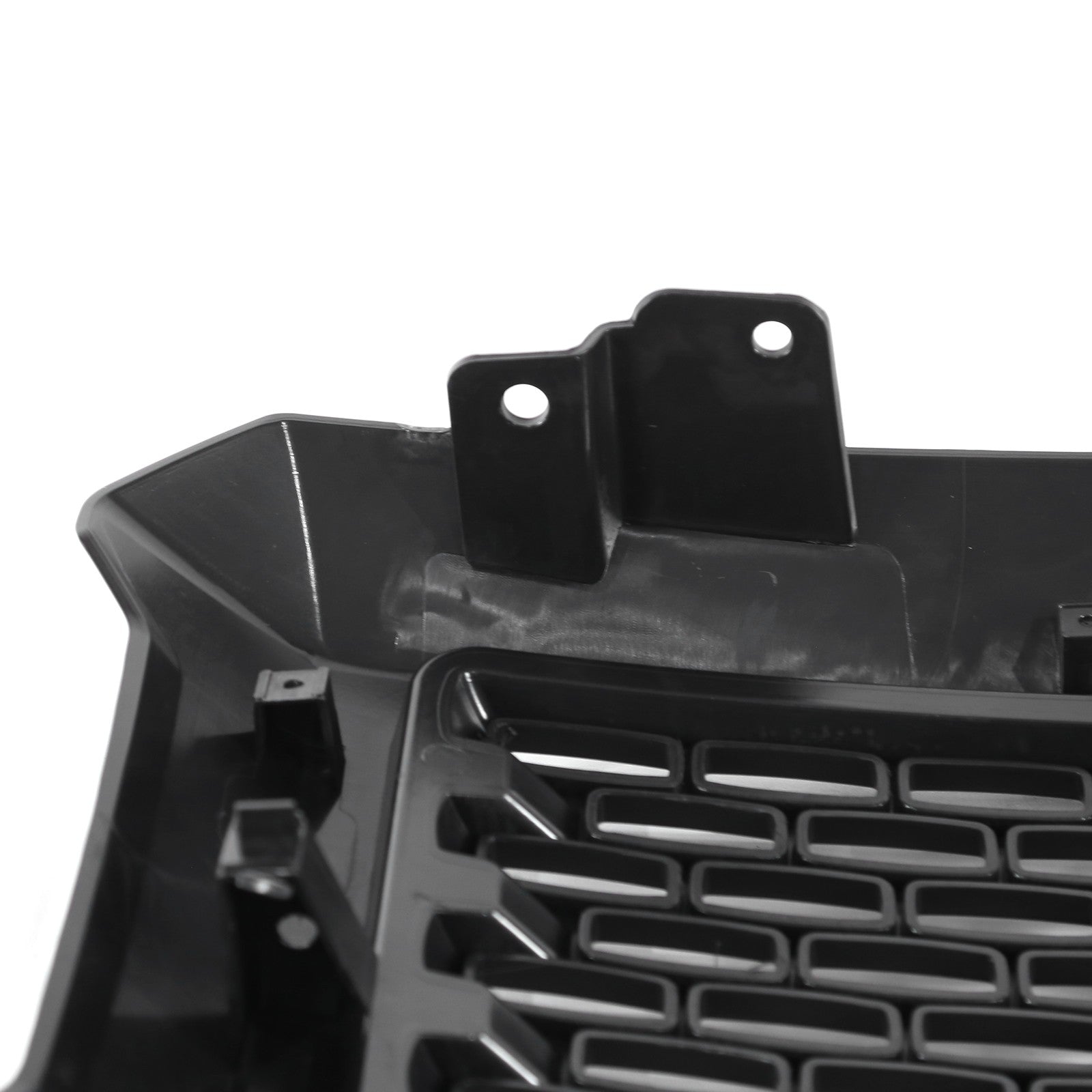 Front Upper Bumper Grille Matte Black For GMC Sierra 1500 2014 2015 Denali Style