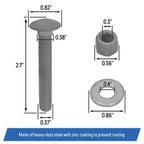 Stationary Dock Side Leg Pipe Holder Sleeve Kit with Backer Plates Hardware