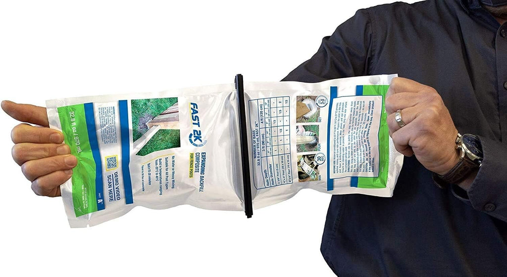 Fast 2K Fence Post Mix Concrete Alternative for Fence and Mail Post Installs 2