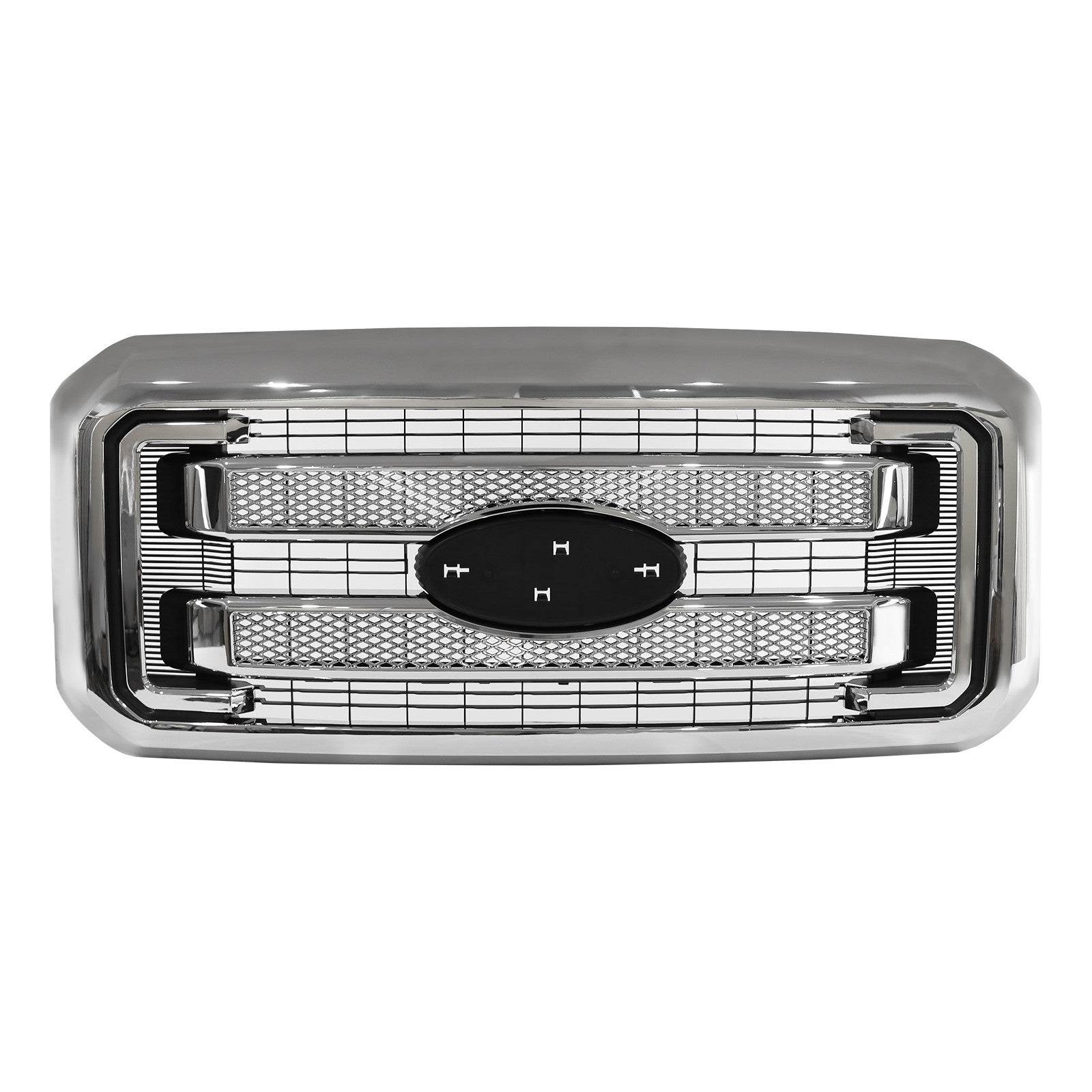 Chrome Front Bumper Grille For Ford F250 F350 F450 F550 2011-2016 Platinum Style