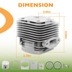 48mm Cylinder Piston Kit for Echo Backpack Blower PB-650 PB-650H PB-651H PB-750H