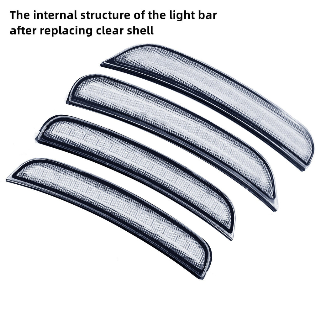Smoke Bumper LED Side Marker Lights For Dodge Charger 2015 2022 2023 R/T SXT 4X