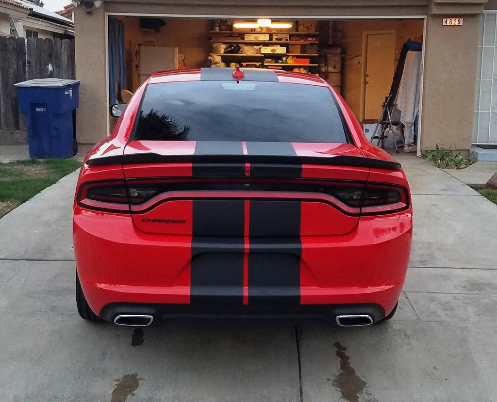 10 Inch Vinyl Rally Stripes Racing Stripe Kit Hood Trunk Roof for Dodge Charger
