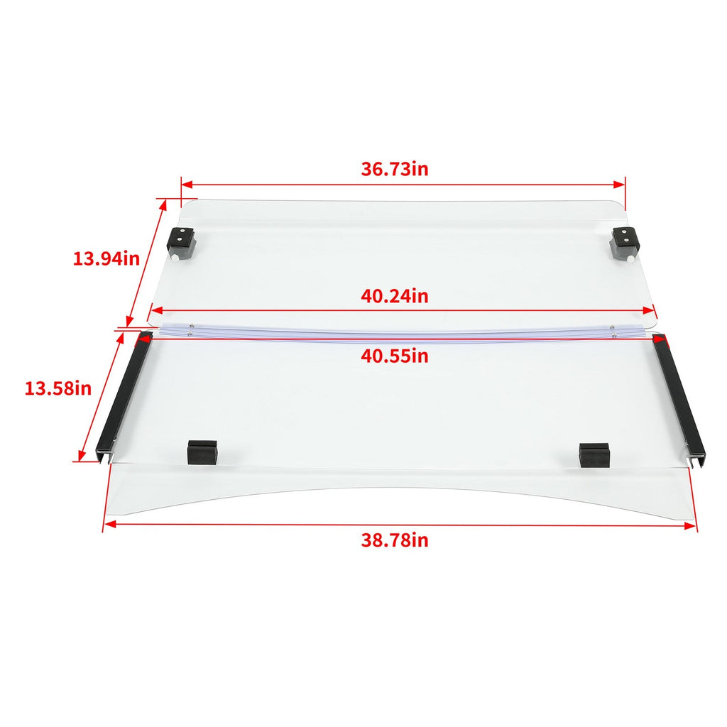 Clear Fold Down Golf Cart Windshield Windscreen for EZGO TXT 2014 Plus