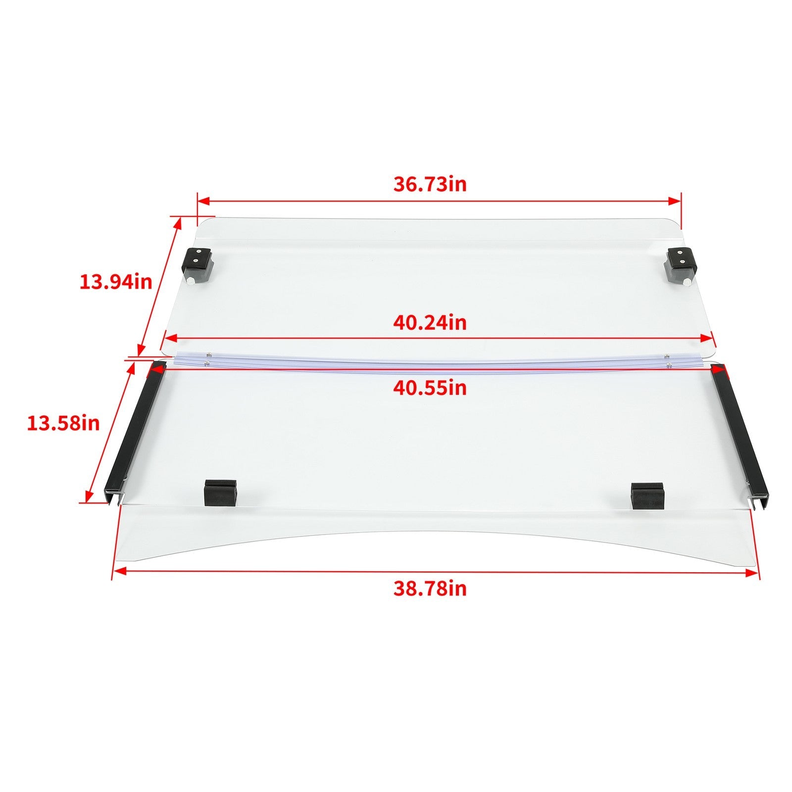 Clear Fold Down Golf Cart Windshield Windscreen for EZGO TXT 2014 Plus