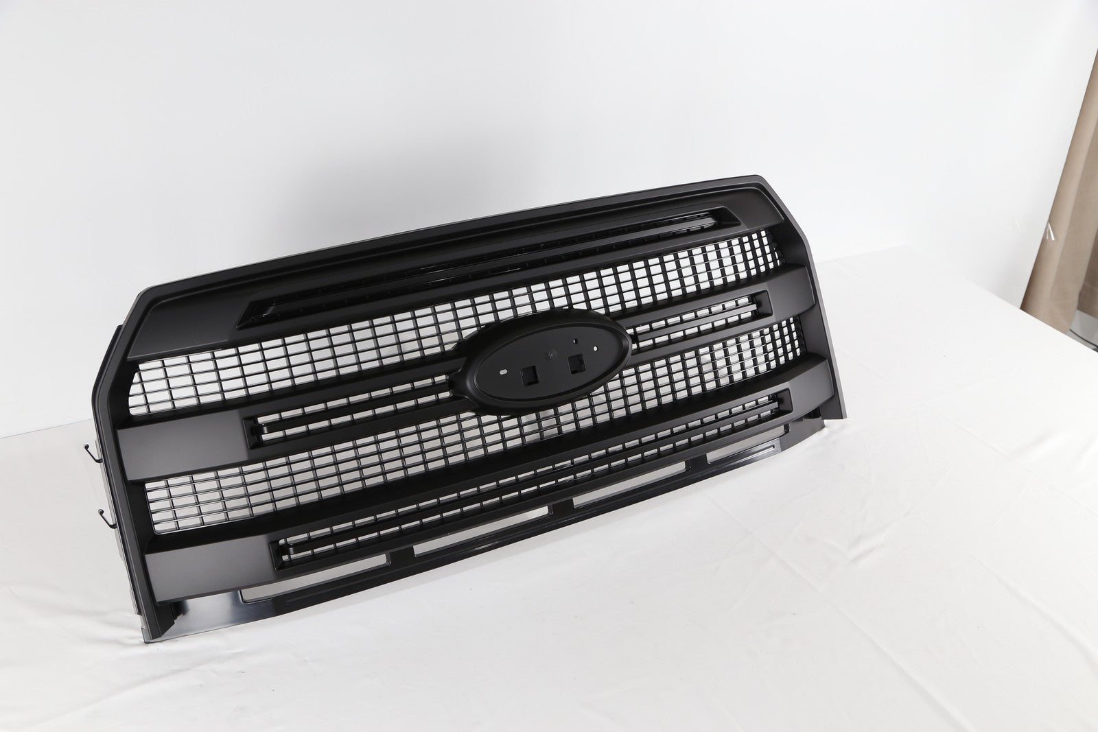 Matte Black Front Bumper Grille W/O Camera Hole for 2015-2017 for Ford F-150