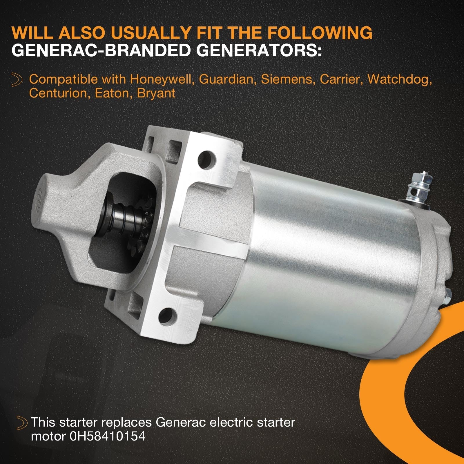 0H58410154 Electric Starter Motor for 432CC Engine 7kW Core Power Generators
