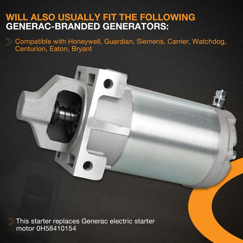 0H58410154 Electric Starter Motor for 432CC Engine 7kW Core Power Generators