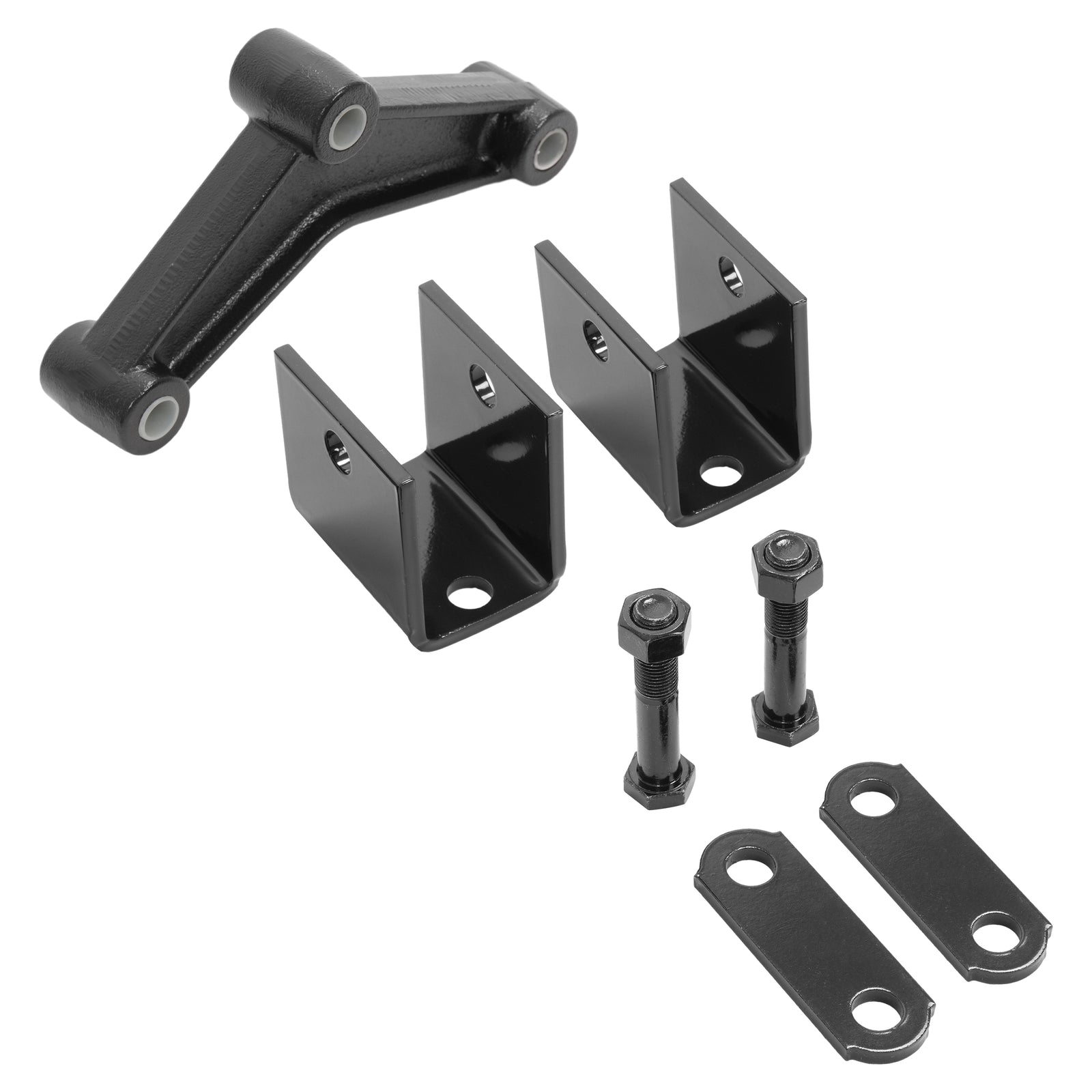 Trailer Axle Shackle Kit Powder Coated Equalizer Shackle Strap Hanger Kit