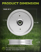 AUC10172 Deck Flat Idler Pulley for John Deere Z335E Z525E Z535M Z535R ZTrak 2X