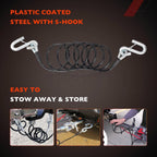BX88196 Towing Safety Cables For Blue Ox Class 3 Steel 7 Ft 7500 Lb 2 Piece