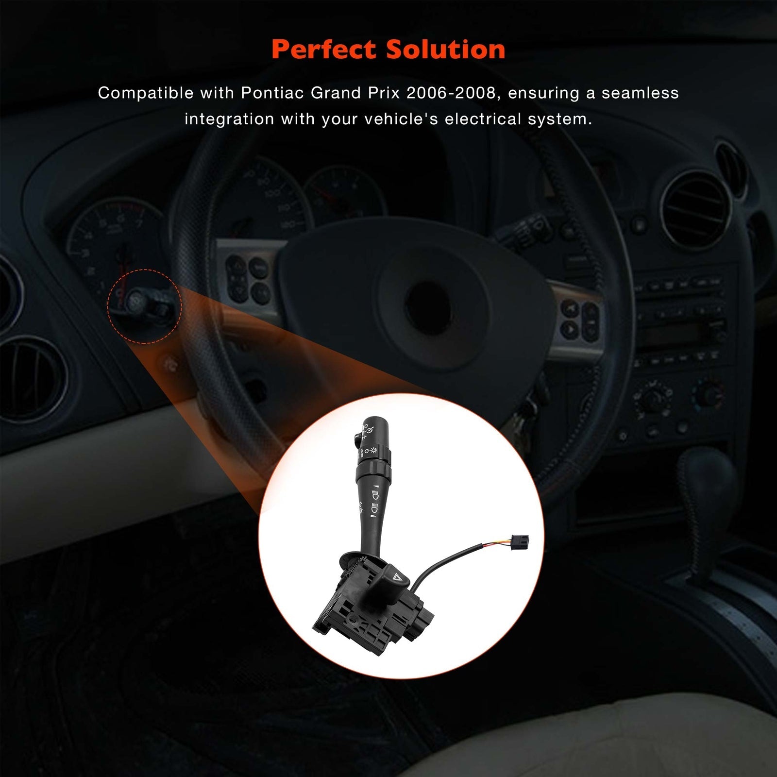 Headlight Turn Signal Multifunction Control Switch for 06-08 Pontiac Grand Prix