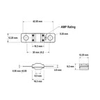 MIDI AMI 60A 60 Amp 32V Fuse for Auto Marine Stereo Audio Video Bolt On 2 Pack