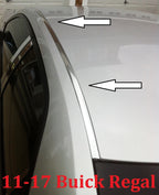 Chrome Roof Top Trim Molding Kit for Buick Regal 2011 to 2017