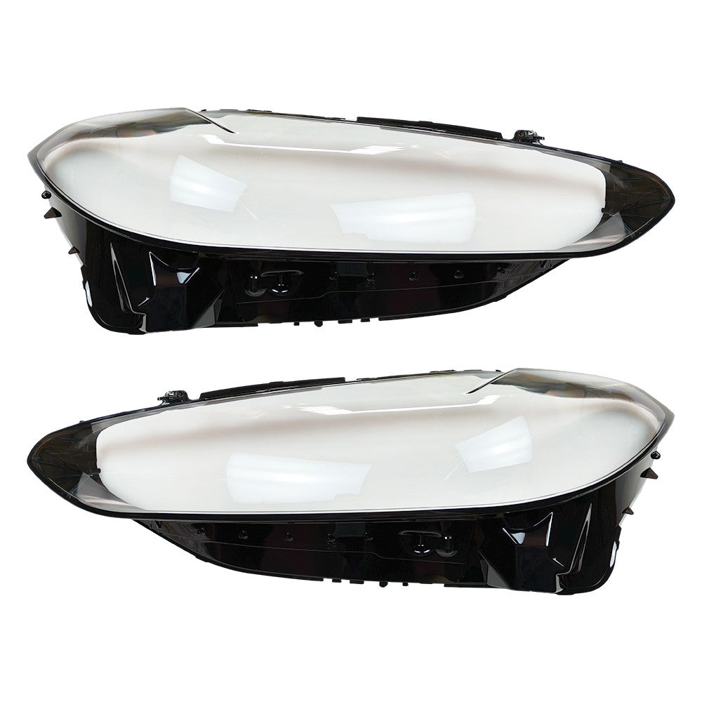 New Pair Front Headlamp Lens Cover Glue 2020 2022 G22 G23 for BMW 4 Series
