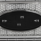 Chrome Front Bumper Grille For Ford F250 F350 F450 F550 2011-2016 Platinum Style