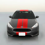 Vinyl Rally Stripes Racing Stripe Kit Hood Trunk Roof Bumpers for Ford Focus 8 Inch