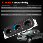 Climate Control Module AC Heater Panel Without Switch For Ford F150 F250 99 04