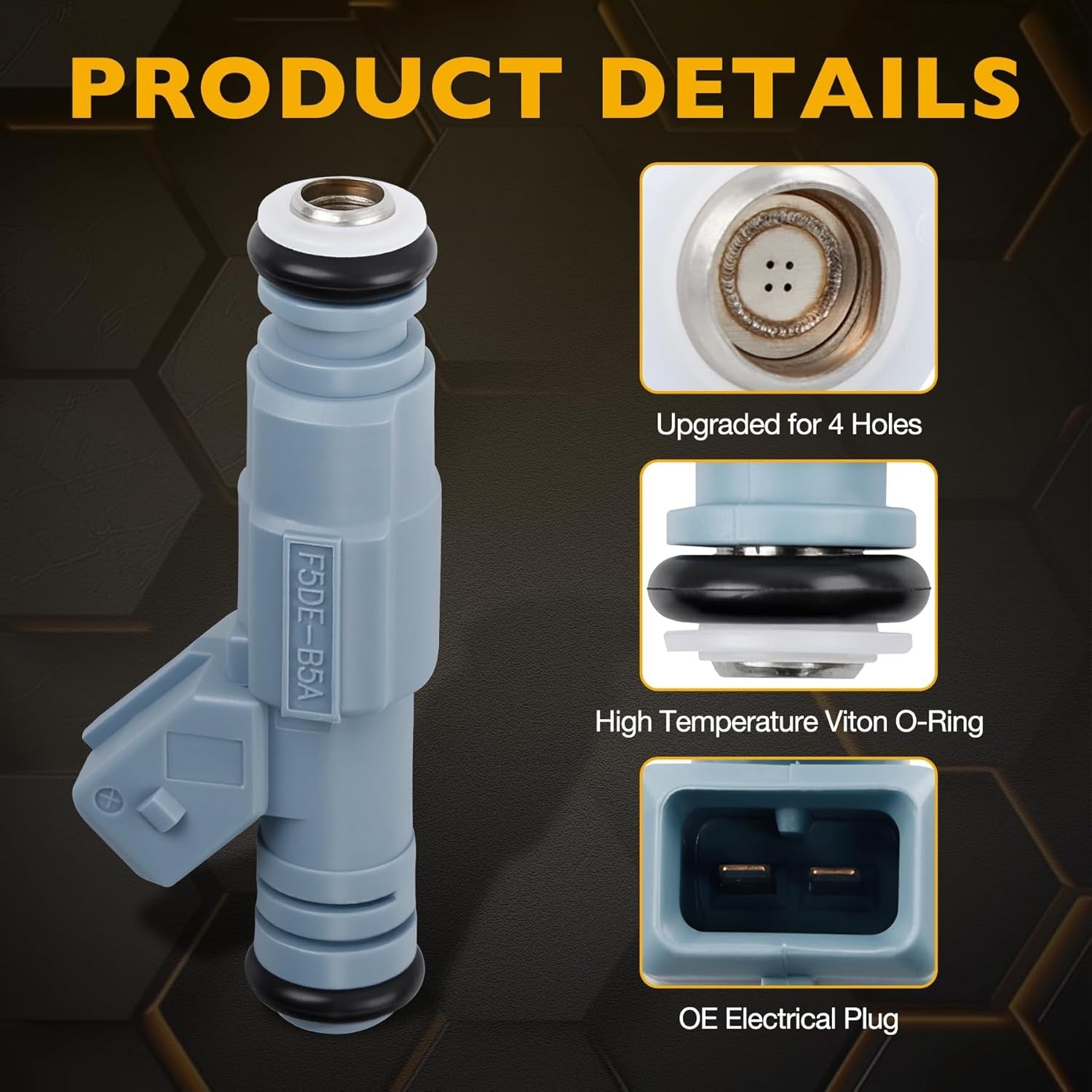0280155715 Fuel Injector For Dodge Ram 1500 2500 3500 5.2L 5.9L 96 To 99 8 Piece